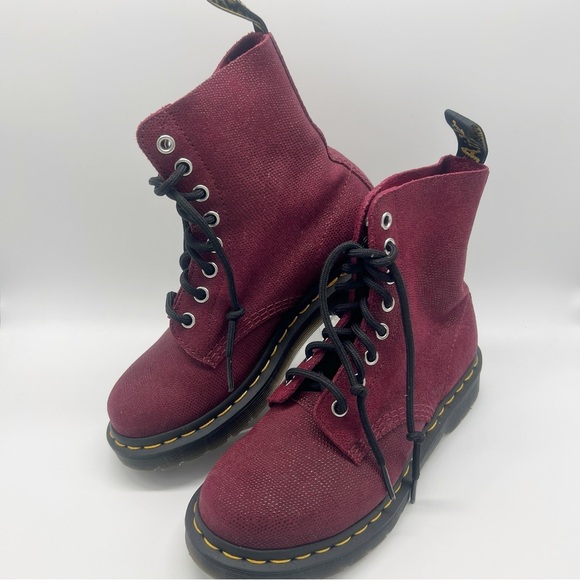 Dr. Martens 1460 Pascal Leather Boot Cherry Glitter Ray US Size 5 - Picture 4 of 16